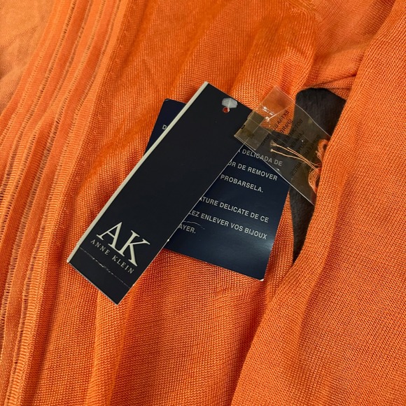 Anne Klein Open Front Cardigan Duster Knit Lightweight Sweater Womens Medium NWT - Picture 3 of 9